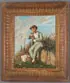 A Bird Catcher by American School, Oil on canvas, offered Apr 2014