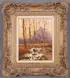 Fall Landscape with Stream by American School, Oil on artist board, offered Apr 2014