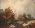 Travelers in a Landscape by German School, Oil on canvas, offered Apr 2014
