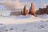 Robert H. Blair, Winter in Monument Valley, Oil on canvas