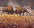 Harold I. Hopkinson, The Title Bout, Oil on board