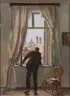 Herman Grom-Rottmayer, View from the Window, Oil on canvas