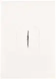 Lucio Fontana, Concetto Spaziale (Space Concept), from Presenze (R. & R. L-24), 1962, Lithograph with slash by the artist, on wove paper, with full margins