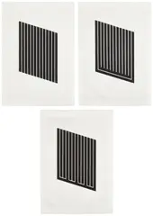 Donald Judd, Untitled (S. 84-86), 1974, The complete set of three aquatints in black, on etching paper, with full margins