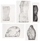 Giuseppe Penone, Images de pierres (Pictures of Stones), 1993, The complete set of five lithographs printed from marble slabs, on BFK Rives paper, with full margins
