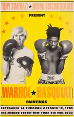 Andy Warhol and Jean-Michel Basquiat, 'Warhol / Basquiat: Paintings' Exhibition Poster, 1985, Offset lithographic poster in colours, on coated wove paper, the full sheet (unfolded)