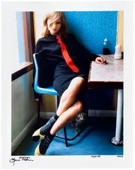 Mario Testino, Kate in Blue Cafe, 2005, Chromogenic print, on Fuji Crystal Archive paper, with full margins