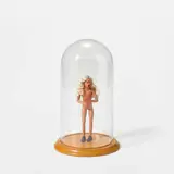 Jake and Dinos Chapman, Tinkerbellend, 2002, Multiple comprising hand-painted polypropylene doll with separately cast shoes and handmade wig, within glass dome on oak base