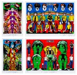 Gilbert&George, Death, Hope, Life, Fear, 2012, The complete set of four archival pigment prints, on Epson Professional photo paper, with full margins