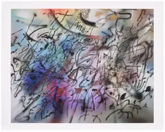 Among the Multitude III by Julie Mehretu, 2020-21/2022, Digital print in colours, on thin light gloss poster paper, with full margins, sold Sep 2025