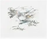 Julie Mehretu, Refuge, 2007, Etching with aquatint, sugar lift, and spit-bite in colours, on Somerset rag paper, the full sheet
