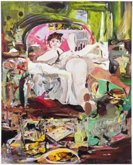 Cecily Brown, Nana, 2023, Ditone print in colours, on Hahnemühle German Etching paper, the full sheet