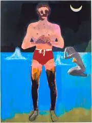 Bather for Secession by Peter Doig, 2020, Digital pigment print in colours, on Somerset paper, the full sheet, sold Sep 2025