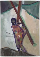 Peter Doig, Alpiniste, 2024, Ditone print in colours, on Hahnemühle Photo Rag paper, the full sheet