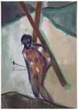 Peter Doig, Alpiniste, 2024, Ditone print in colours, on Hahnemühle Photo Rag paper, the full sheet