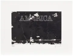Glenn Ligon, Untitled (America), 2015, Screenprint in colours, on Coventry Rag, with full margins,