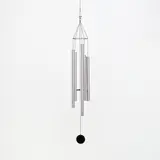 Pierre Huyghe, All But One (Parkett 66), 2002, Windchime comprising five hand-tuned aluminium tubes, black wood striker, and engraved aluminium wind plate