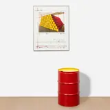 The Mastaba, Project for Kunstverein Köln (S. 130) by Christo & Jeanne-Claude, 1986, Screenprint and collotype in colours, with a collaged photograph, on Fabriano paper, the full sheet, and a red and yello, offered Sep 2025