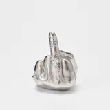 Ai Weiwei, Artist's Hand, 2017, Cast urethane resin multiple with electroplated rhodium, contained in the original cardboard presentation box