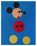 Damien Hirst, Mickey (Blue Glitter) (Large), 2016, Screenprint in colours with glitter, on Somerset paper, the full sheet