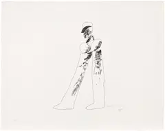 Man by David Hockney, 1964, Lithograph, on BFK Rives paper, with full margins, offered Sep 2025