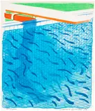 David Hockney, Pool Made with Paper and Blue Ink for Book, from Paper Pools (T.G. 269, M.C.A.T. 234)