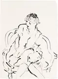 David Hockney, Celia Inquiring (G. 835, M.C.A.T. 223), 1979, Lithograph, on Japanese Toyoshi 80 paper, the full sheet