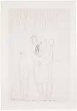 David Hockney, The Marriage in Hawaii of David and Ann (G. 1188, M.C.A.T. 257), 1983, Etching, on BFK Rives paper, with wide margins (trimmed on three sides)