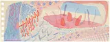 David Hockney, Composition Red & Blue