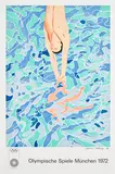 David Hockney, Olympische Spiele München (Olympic Games Munich) (B. 34), 1972, Offset lithographic poster in colours, on smooth wove paper, the full sheet