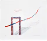 David Hockney, It Picks Its Way, plate 4 from The Blue Guitar (S.A.C. 202, M.C.A.T. 181), 1976-77, Etching and aquatint in colours, on Inveresk mould-made paper, with full margins