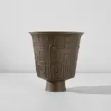 Large planter by Franco Albini and Giancarlo Palanti, circa 1930, Cast iron, sold Apr 2025