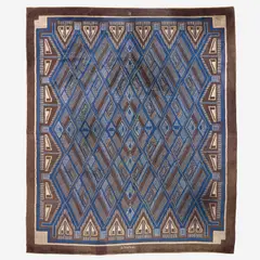 Ivan Da Silva Bruhns, Large carpet, circa 1927, Hand-knotted wool