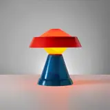 Umberto Riva, Large 'King' table lamp, circa 1973, Coloured fiberglass