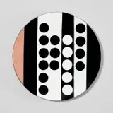 Ettore Sottsass, Plate, circa 1958, Enamelled copper