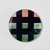Ettore Sottsass, 'Simbolo della calma' plate, circa 1958, Enamelled copper