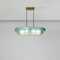 Ceiling light, model no. 2075 by Fontana Arte, circa 1964, Glass, brass, offered Apr 2025