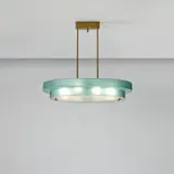 Ceiling light, model no. 2075 by Fontana Arte, circa 1964, Glass, brass, offered Apr 2025