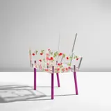 Shiro Kuramata, 'Miss Blanche' chair, designed 1988, executed 1993, Acrylic resin, synthetic roses, anodised aluminium