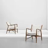 Finn Juhl, Pair of armchairs, model no. FJ45
