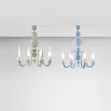 Venini, Two chandeliers, model no. 5537.8