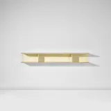 Gio Ponti, Unique shelf, from Gio Ponti's residence, Via Dezza, Milan, circa 1957, Plastic-laminated wood, painted wood