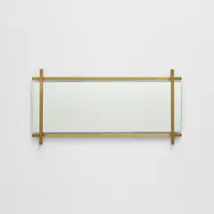 Mirror by Ettore Sottsass, circa 1958, Mirrored glass, brass, sold Apr 2025