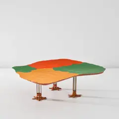 Gaetano Pesce, Unique coffee table, from the Dujardin shop, Brussels, 1994, Resin, resin-coated metal