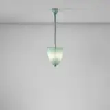 Ceiling light by Carlo Scarpa, circa 1935, Mezza filigrana coloured glass, brass, sold Apr 2025