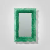 Paolo Venini, Mirror, circa 1950, Iridescent coloured glass, mirrored glass