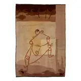 Jean Burkhalter, Rare carpet, circa 1925, Hand-knotted wool