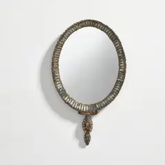 'Gabrielle' mirror by Line Vautrin, circa 1960, Talosel resin, coloured mirrored glass, mirrored glass, sold Nov 2025