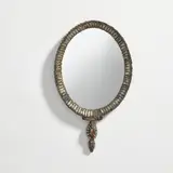 Line Vautrin, 'Gabrielle' mirror, circa 1960, Talosel resin, coloured mirrored glass, mirrored glass