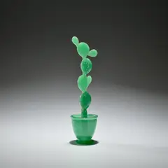 Napoleone Martinuzzi, 'Pianta grassa', model no. 2475, from the 'Piante Grasse' series, circa 1929, Iridescent coloured a bollicine glass